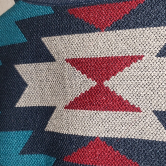 ARIAT | Womens Blue Southwestern Tapestry Real Vivacious Chambray Button Up Top - Picture 5 of 7